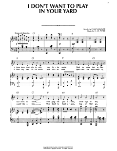 I Don't Want To Play In Your Yard von H.W. Petrie (Download) 