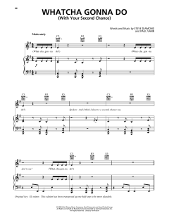 Whatcha Gonna Do (With Your Second Chance) von Steve Diamond (Download) 