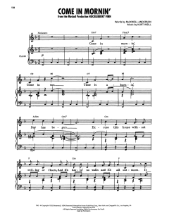 Come In Mornin' von Maxwell Anderson (Download) 