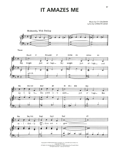 It Amazes Me von Cy Coleman (Download) 