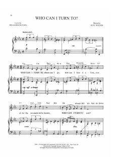 Who Can I Turn To? von Alec Wilder (Download) 