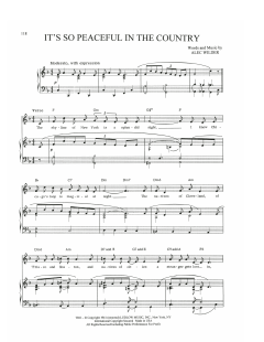 It's So Peaceful In The Country von Bill Charlap (Download) 