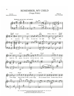 Remember, My Child (Vespa Waltz) von Alec Wilder (Download) 