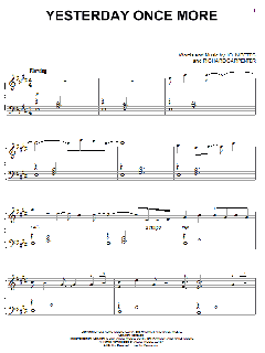 Yesterday Once More von John Bettis (Download) 