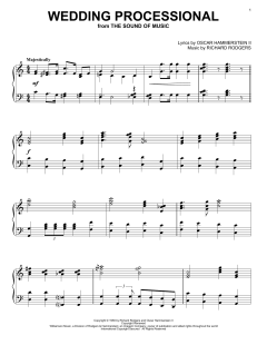 Wedding Processional von Rodgers & Hammerstein (Download) 