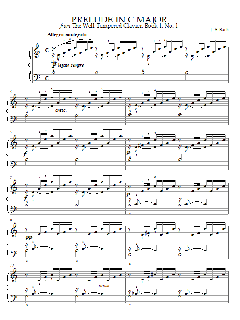 Prelude in C Major von Bach (Download) 