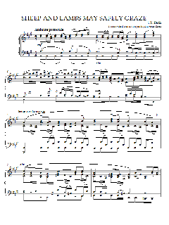 Sheep and Lambs May Safely Graze von Bach (Download) 