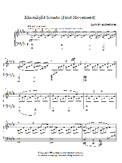 Moonlight Sonata, First Movement, Op. 27, No. 2 von Ludwig van Beethoven (Download) 