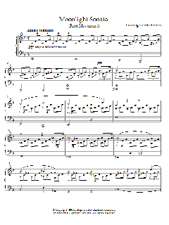 Moonlight Sonata, First Movement, Op. 27, No. 2 von Ludwig van Beethoven (Download) 