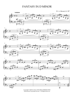 Fantasy in D Minor, K. 397 (Download) 