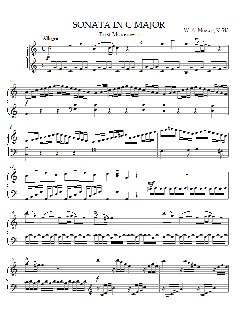 Sonata in C Major, K. 545, First Movement (Download) 