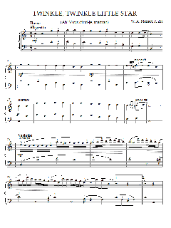 Twinkle, Twinkle Little Star von Mozart (Download) 