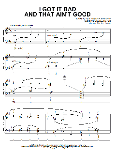 I Got It Bad And That Ain't Good von Paul Francis Webster (Download) 