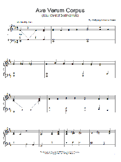 Ave Verum (Jesu, Word of God Incarnate) von Wolfgang Amadeus Mozart (Download) 