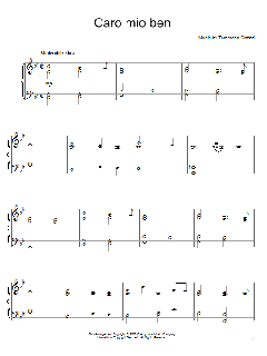 Caro Mio Ben von Tommaso Giordani (Download) 