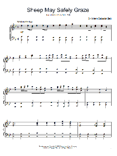 Sheep May Safely Graze von Johann Sebastian Bach (Download) 