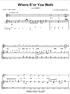 Where E'er You Walk (Handel) von William Congreve (Download) 