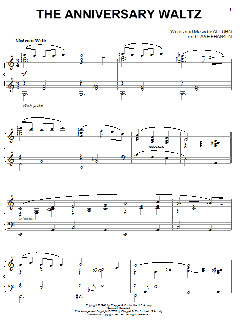 The Anniversary Waltz von Al Dubin (Download) 