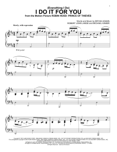 (Everything I Do) I Do It For You von Bryan Adams (Download) 