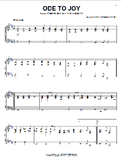 Ode To Joy von Ludwig van Beethoven (Download) 