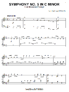 Symphony No. 5 in C Minor, First Movement Excerpt von Ludwig van Beethoven (Download) 
