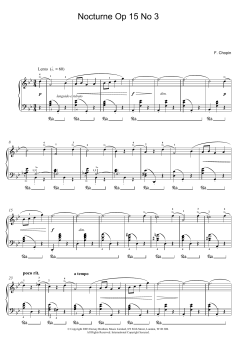 Nocturne Op.15, No.3 von Frédéric Chopin (Download) 