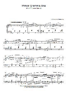 Prince Gremin's Aria (Download) 