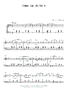 Valse, Op. 39, No. 9 (Download) 