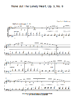 None But The Lonely Heart, Op. 6, No. 6 (Download) 