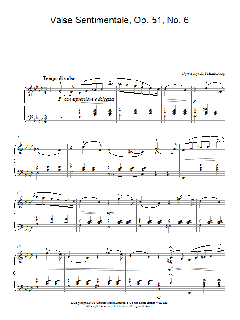 Valse Sentimentale, Op. 51, No. 6 (Download) 