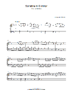 Sonatina In G First Movement (Download) 