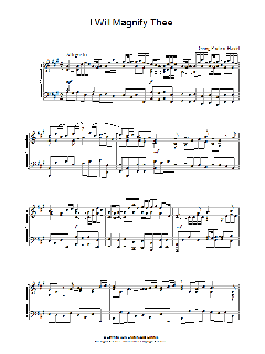 I Will Magnify Thee von Georg Friedrich Händel (Download) 