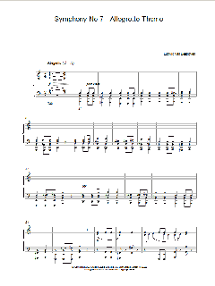 Symphony No. 7 - Allegretto Theme von Ludwig van Beethoven (Download) 
