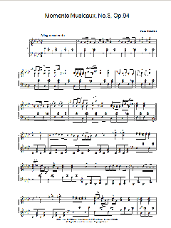 Moments Musicaux, No.3, Op.94 (Download) 