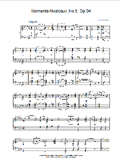 Moments Musicaux, No.6, Op.94 (Download) 