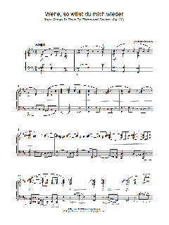 Wehe, so willst du mich wieder (Download) 