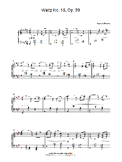 Waltz Op. 39, No. 15 (Download) 