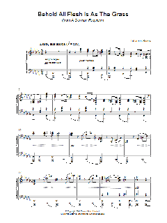 Behold All Flesh Is As The Grass (Download) 