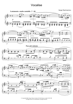 Vocalise von Sergei Rachmaninov (Download) 