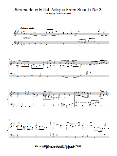 Serenade in B flat: Adagio From Sonata No.3 (Download) 