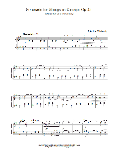 Serenade for Strings in C major Op 48 (Download) 