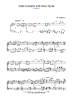 Violin Concerto in E minor Op 64 (Download) 