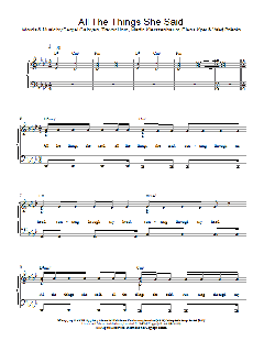 All The Things She Said (Download) 