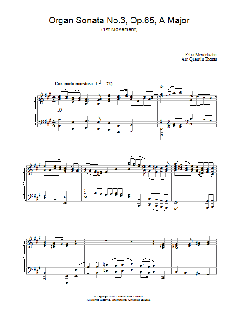 Organ Sonata No.3, Op.65, A Major (Download) 