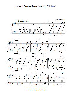Sweet Rememberance Op.19, No.1 (Download) 