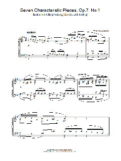 Seven Characteristic Pieces, Op.7, No.1 (Download) 