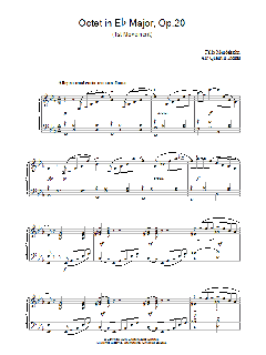 Octet in Eb Major, Op.20 (Download) 