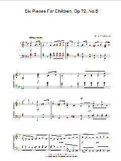 Six Pieces For Children, Op.72, No.5 (Download) 