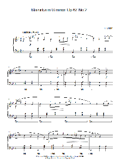 Mazurka In G Minor, Op. 67, No. 2 von Frédéric Chopin (Download) 