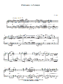 Polonaise In A Major von Frédéric Chopin (Download) 